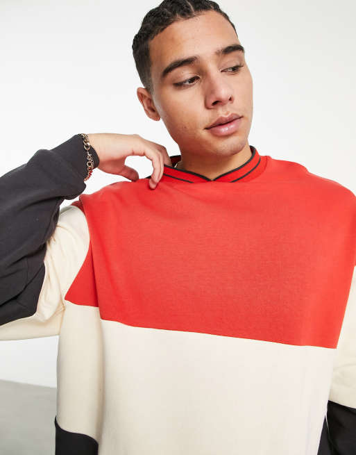 Red top colour sweatshirt