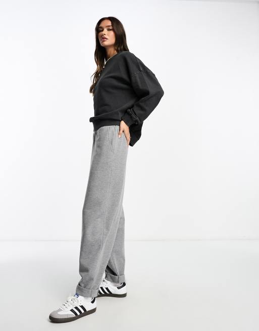 ASOS DESIGN oversized sweatshirt in washed black