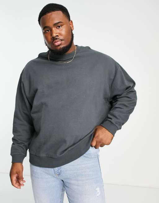 Washed shop grey sweatshirt