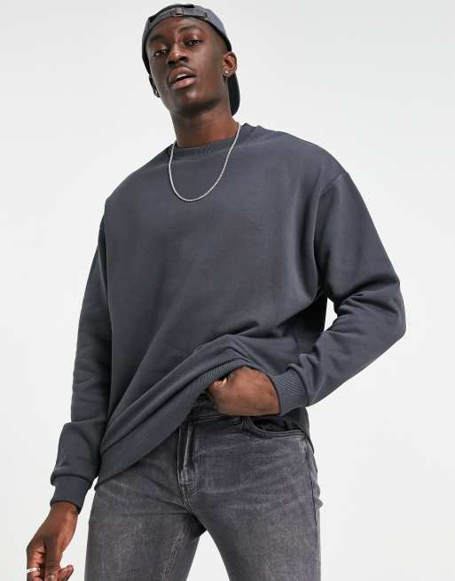 Asos black online sweatshirt