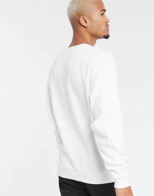 ASOS DESIGN oversized sweatshirt in white