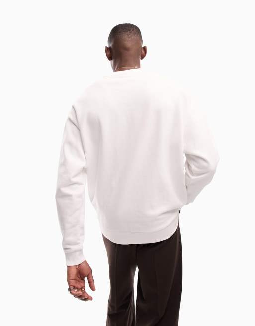 White hotsell sweatshirt asos