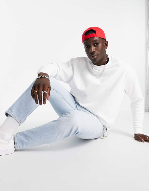 Asos cheap white sweatshirt