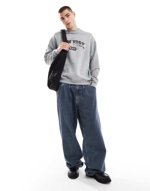 Grey sweatshirt asos hotsell