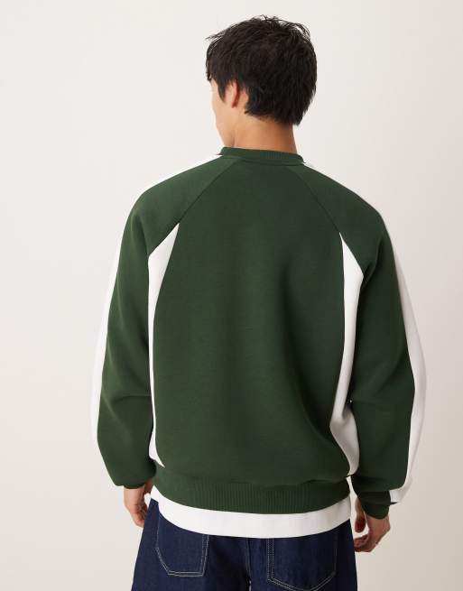 ASOS DESIGN oversized sweatshirt with cut & sew panels in