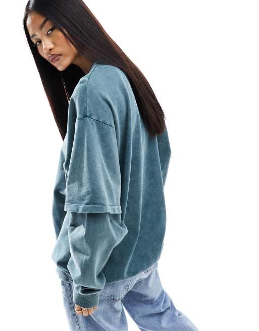 Asos oversized sweatshirt online womens