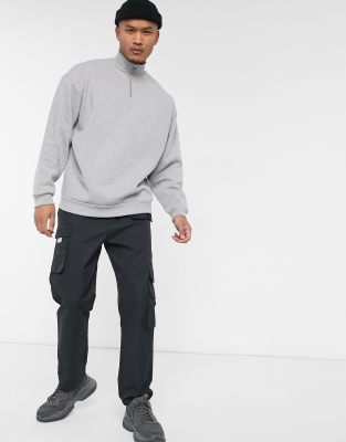 half zip sweatshirt asos