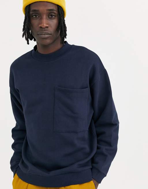 Sweatshirt with hot sale chest pocket