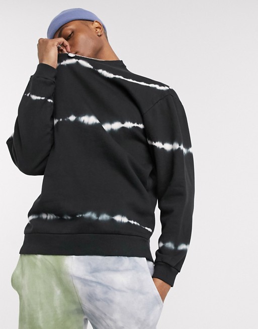 ASOS DESIGN oversized sweatshirt with monochrome wash