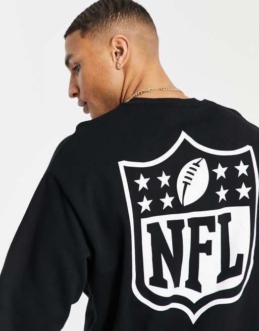 Official New Era NFL Logo Heather Grey Crew Neck Sweatshirt A1702_I97  A1702_I97 A1702_I97