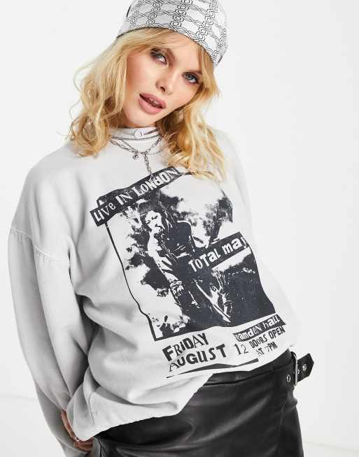 Asos fashion oversized sweatshirt womens