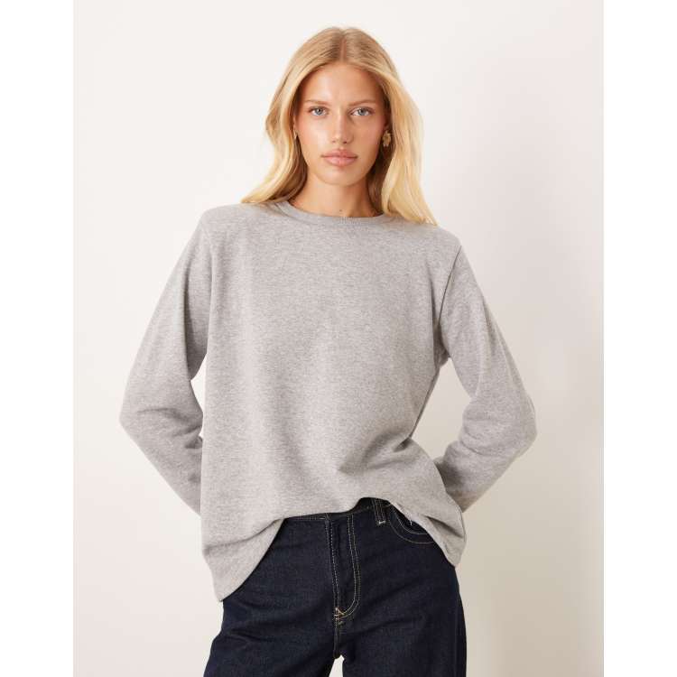 ★送料・関税込★Rest&Recreation★OVERSIZED RAGLAN SWEATSHIRT ASOS DESIGN extreme oversized sweatshirt in gray heather | ASOS