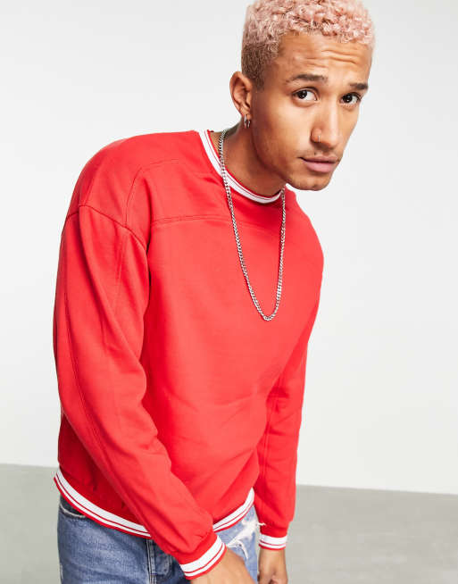 Red sweatshirt store asos