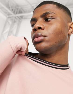 pastel pink crewneck