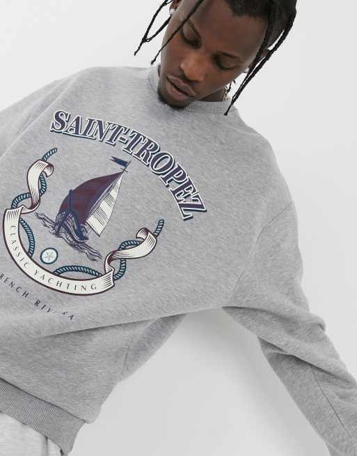Retro oversized sweatshirt on sale