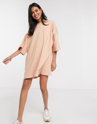 t shirt dress beige