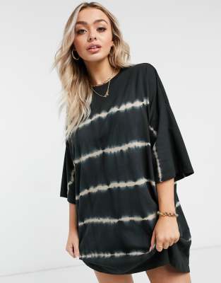 black t shirt dress asos