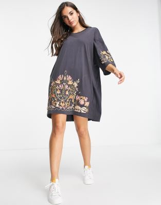 ASOS Embroidered Shirt Dress