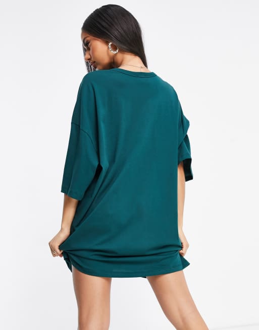 Hunter green cheap t shirt dress