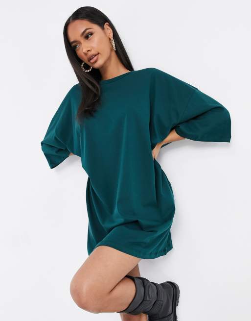 Hunter green shop t shirt dress