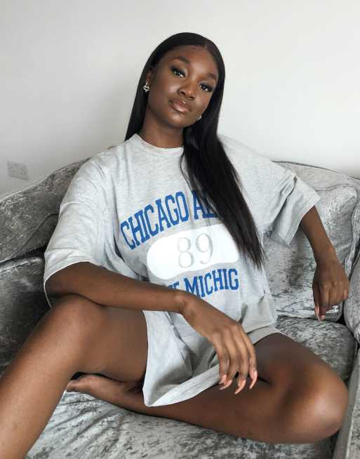 Asos oversized store t shirt dress