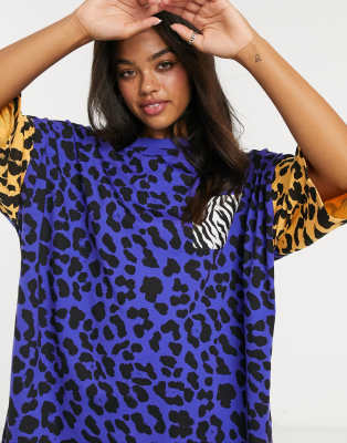 asos leopard print shirt dress