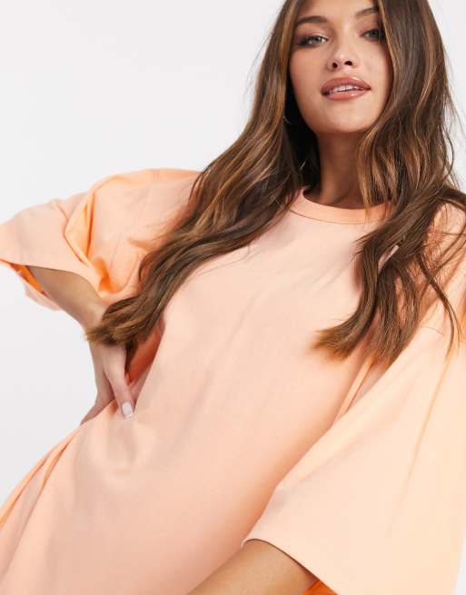 Peach t hotsell shirt dress