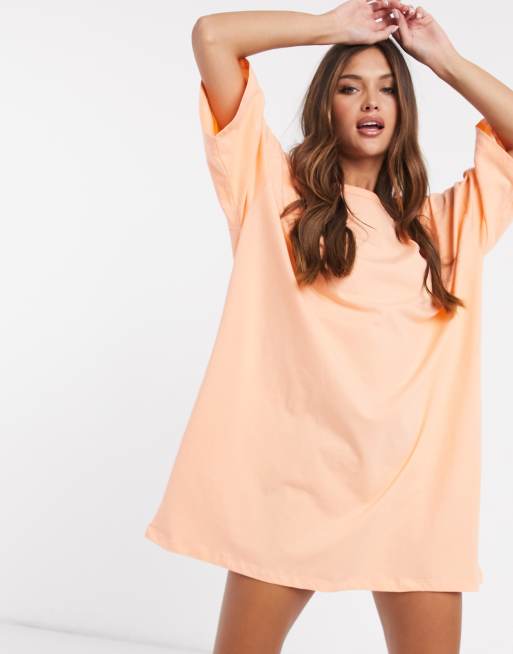 Peach cheap shirt dress