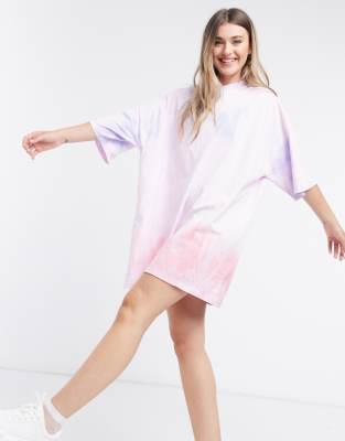 oversized tie dye t shirt dress