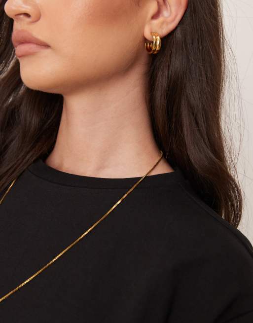 ASOS DESIGN oversized T-shirt dress with back tack detail in black, 2 of 4