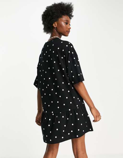 Asos frill hem dress best sale