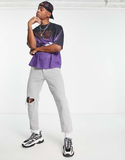 ASOS DESIGN oversized T-shirt in dark purple