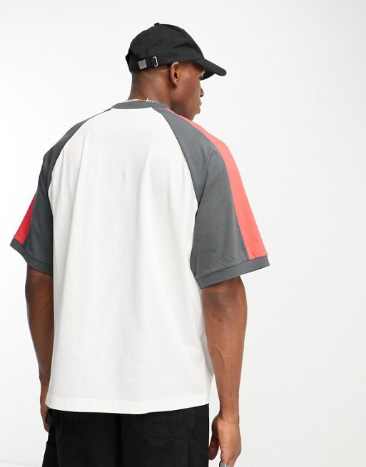 ASOS - Sweat-shirt oversize avec manches raglan color block