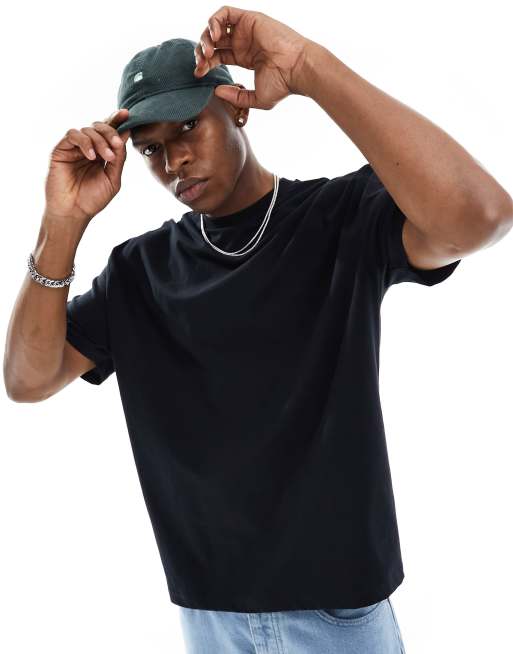 ASOS DESIGN oversized t-shirt in black with back souvenir dragon print, 3 of 4