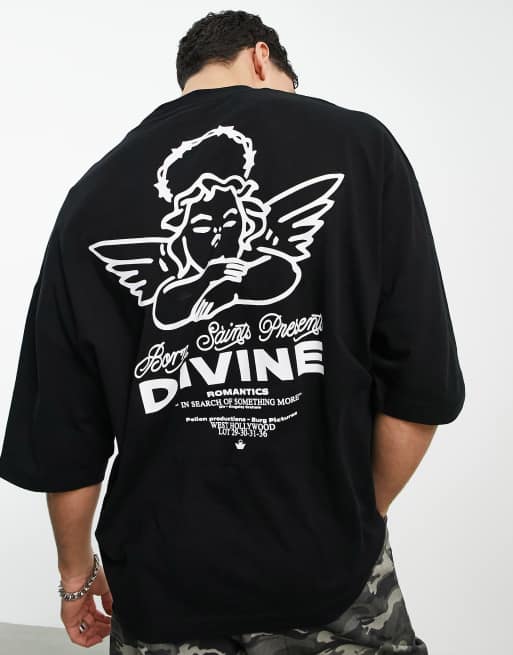 Cherubic Paradox Oversized heavyweight t-shirt (back print)