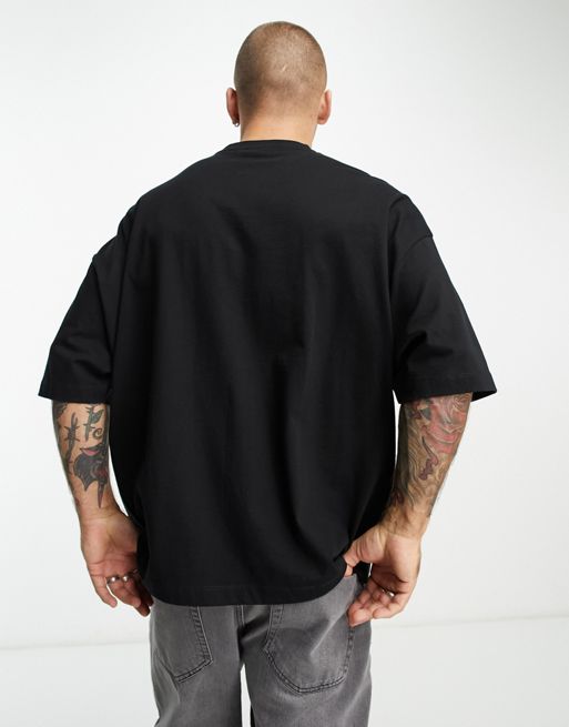 ASOS DESIGN oversized t-shirt in black with Los Angeles city print