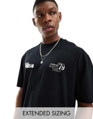 Asos Design Oversized T-shirt In Black