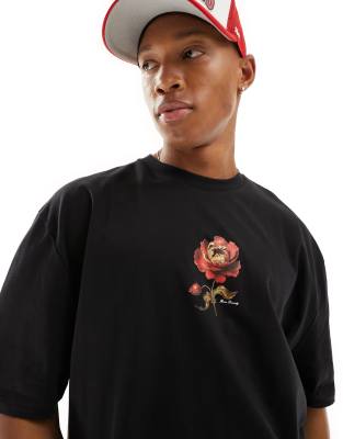 Asos Design Oversized T-shirt In Black
