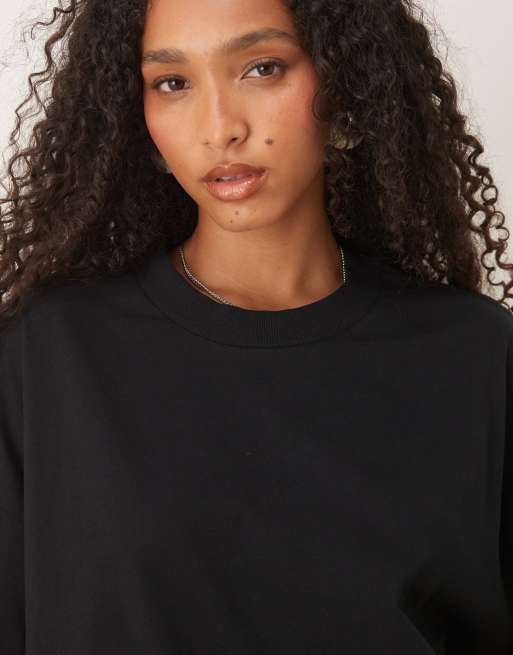 ASOS DESIGN oversized t-shirt in black