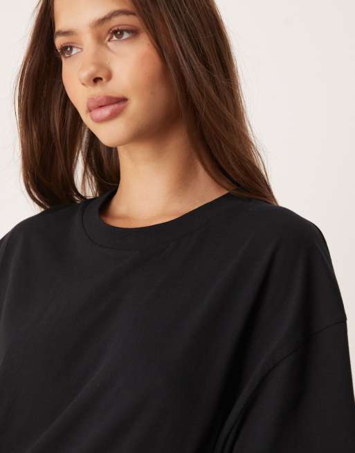 ASOS DESIGN oversized t-shirt in black, 3 of 4