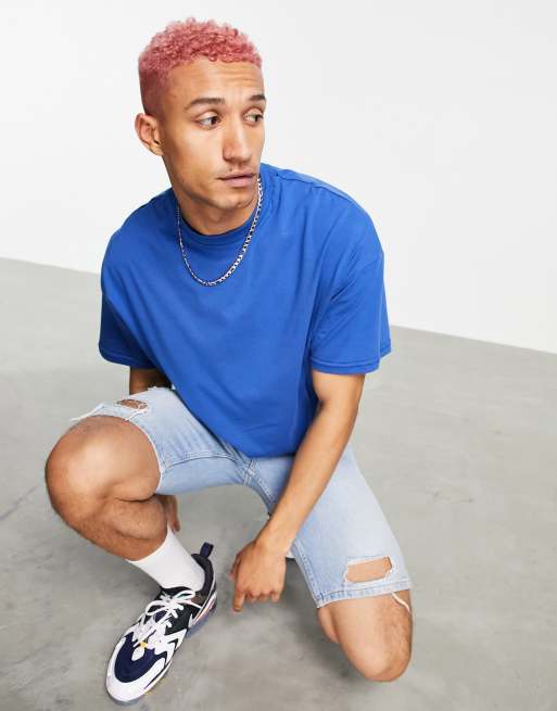ASOS DESIGN - Oversized T-shirt in blauw