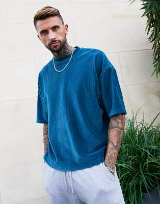 asos blue top