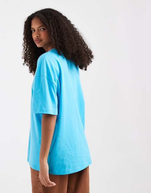 ASOS DESIGN oversized t-shirt in bright blue, 4 of 4