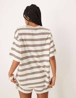 Asos Design Oversized T-shirt In Multi