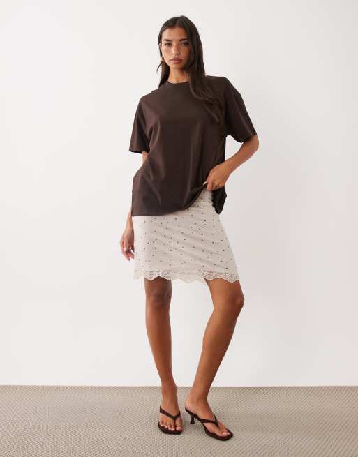 ASOS DESIGN oversized t-shirt in chocolate, 2 of 4