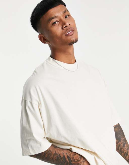 ASOS DESIGN oversized heavy weight t-shirt with side splits with