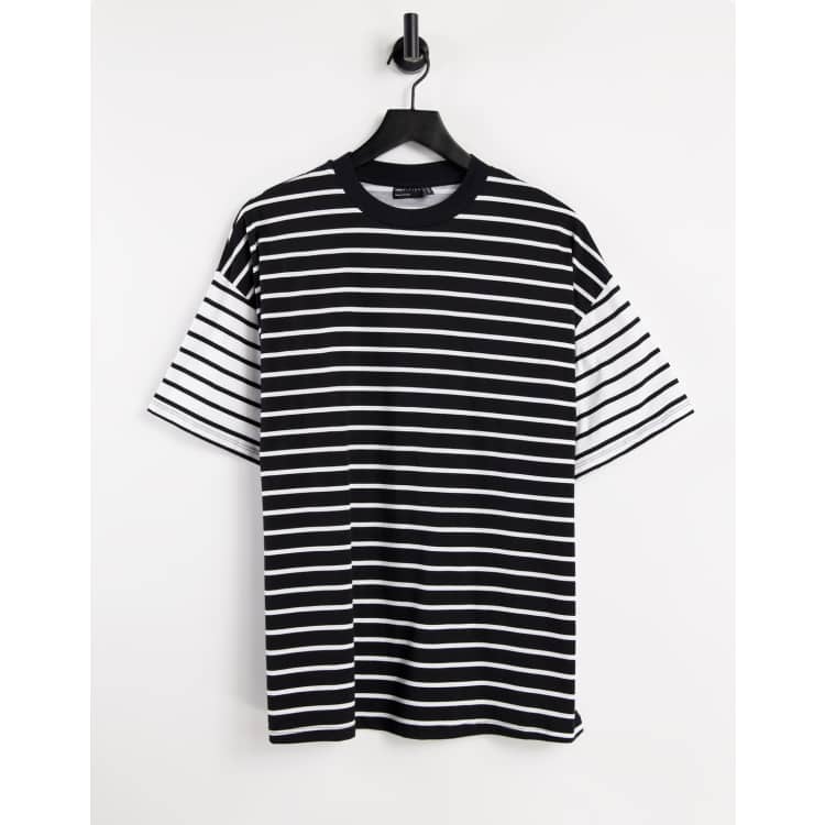 as”on　ASON CANDY STRIPE T / BLACK CANDY STRIPE T/ BLACK