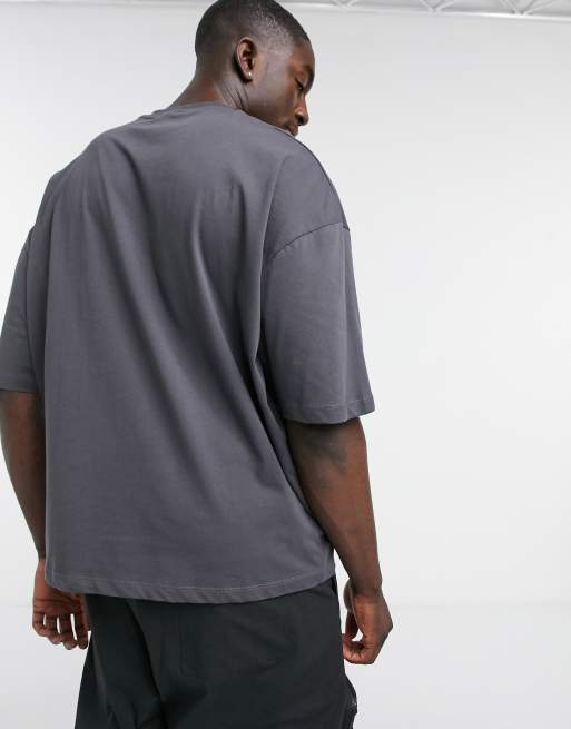 Oversized dark grey t hot sale shirt