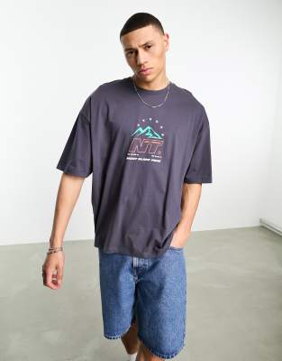 Asos Design Oversized T-shirt In Blue