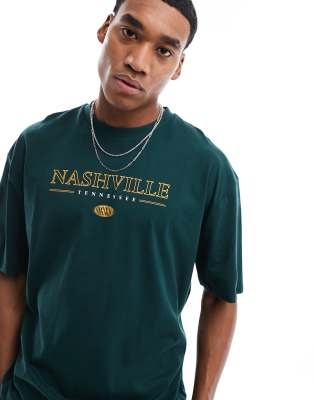 Asos Design Oversized T-shirt In Green